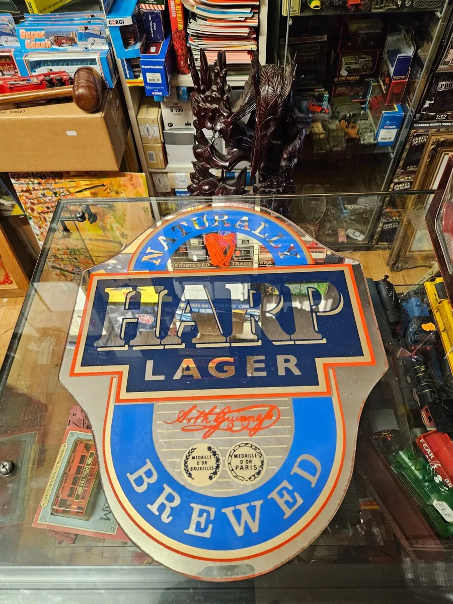 Vintage Harp Mirror - Image 1