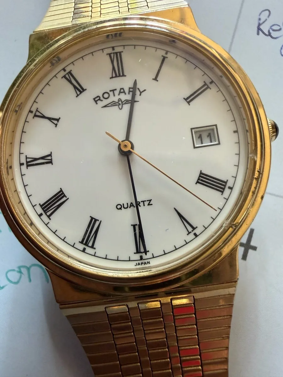 Gents rotary gold plated dress watch - Image 1