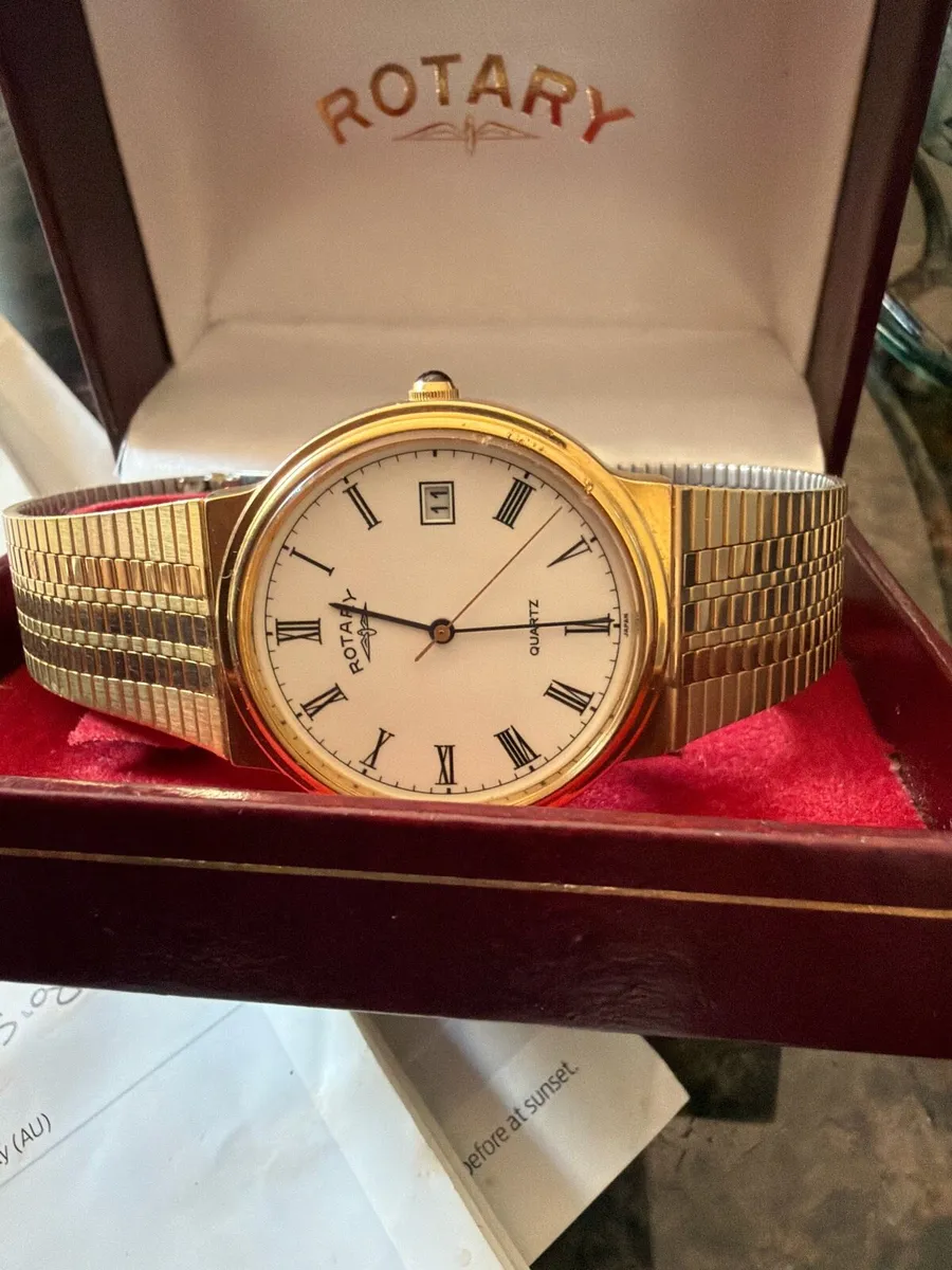 Gents rotary gold plated dress watch - Image 2