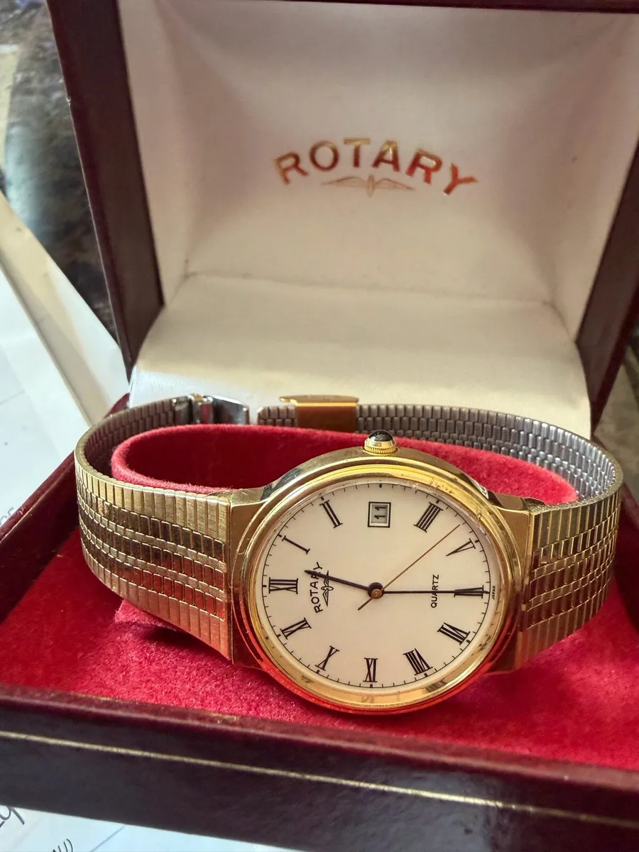 Gents rotary gold plated dress watch - Image 3