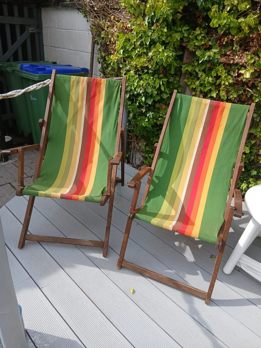 Vintage Deck Chairs - Image 2