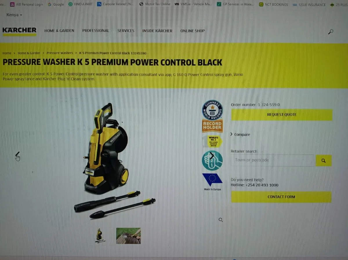 KARCHER K5 145 HOSE REAL LIMITED BLACK EDITION NEW - Image 2