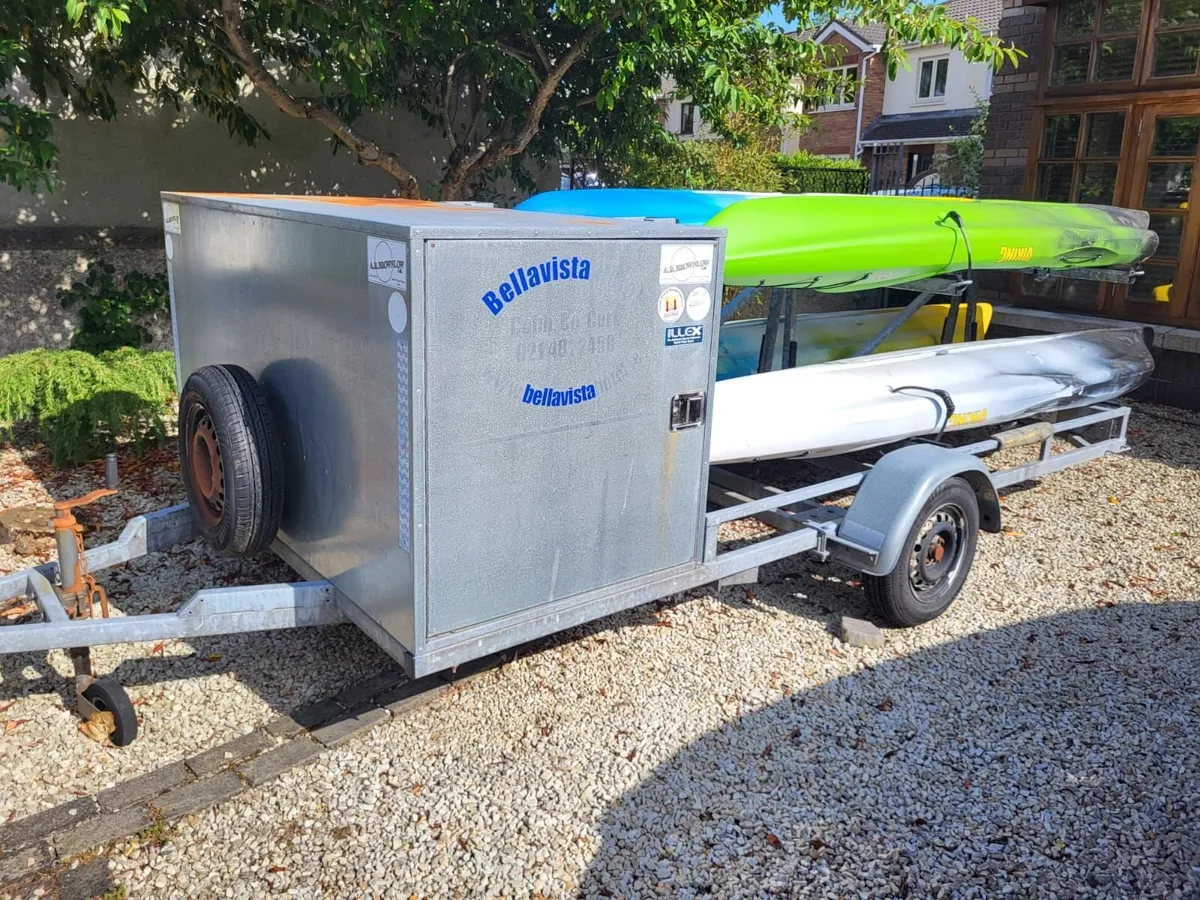4 kayaks, trailer and sails, hardly used. - Image 3