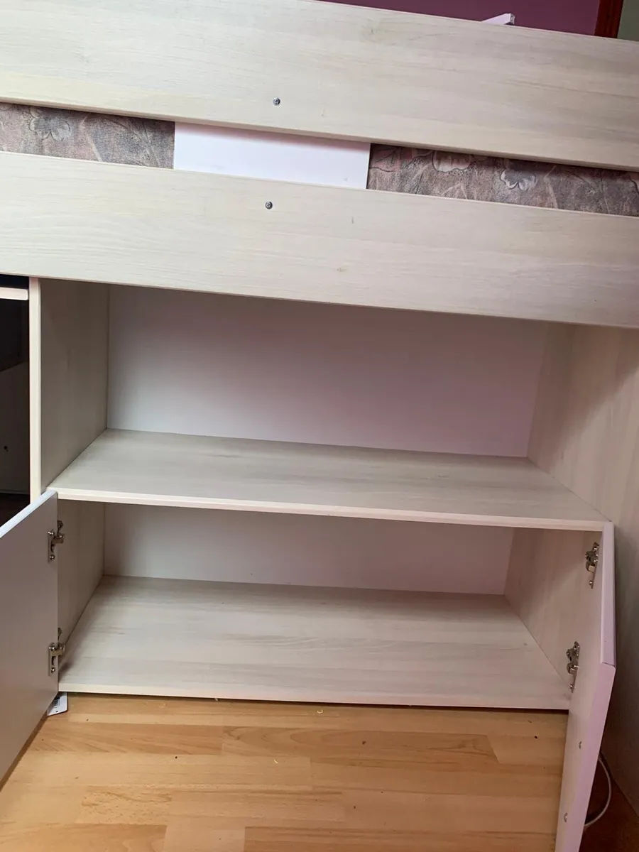 Loft bed with desk and drawers - Image 3