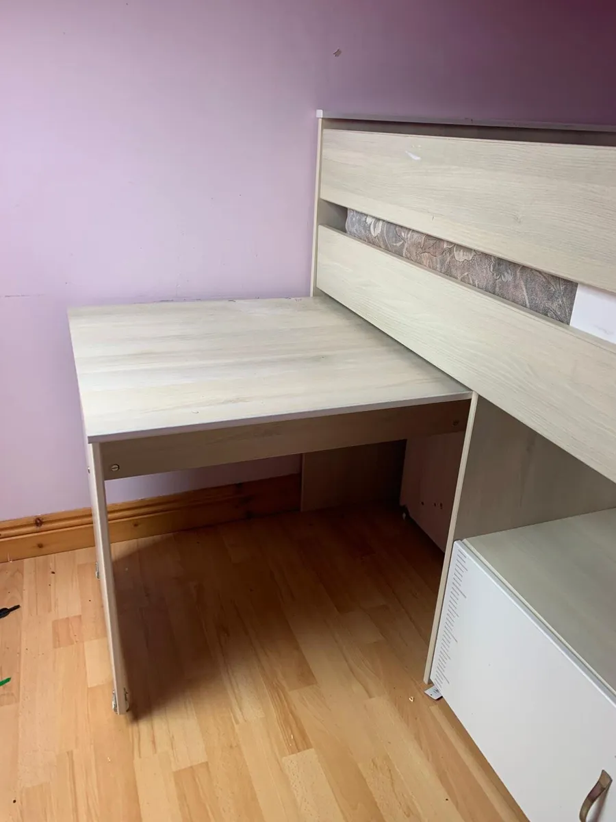 Loft bed with desk and drawers - Image 4