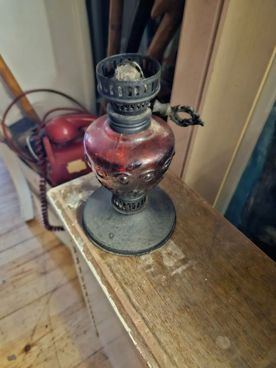 Vintage Oil Lamp - Image 1