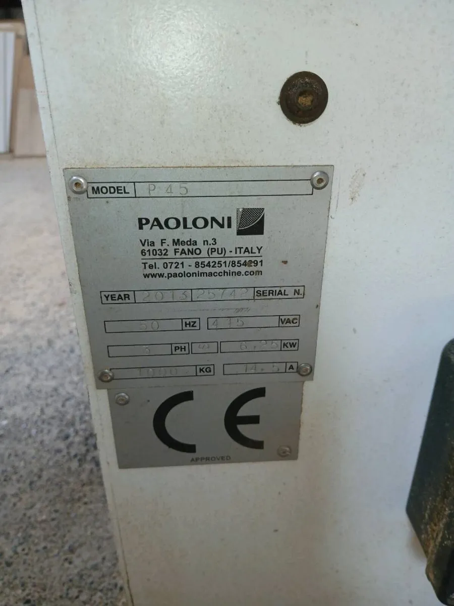 Paoloni panel saw 3phase - Image 3