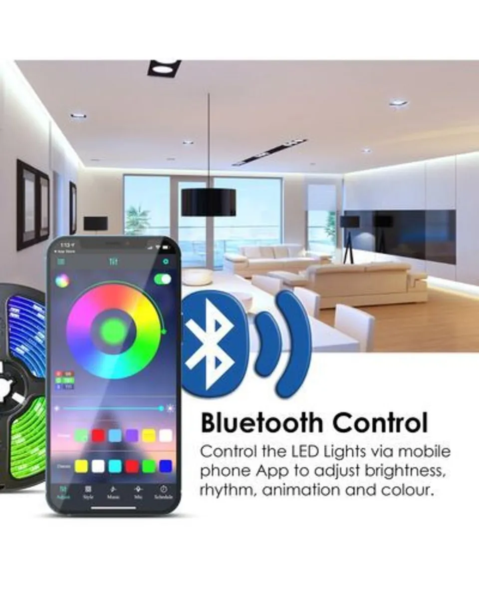 BRAND NEW Remote Controlled LED Strip Lights 5M - Image 1