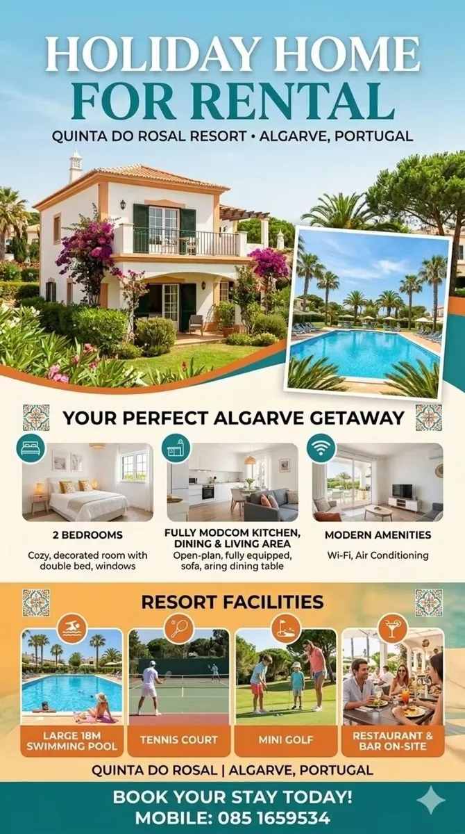 VILLA RENTAL IN ALGARVE , PORTUGAL - Image 1