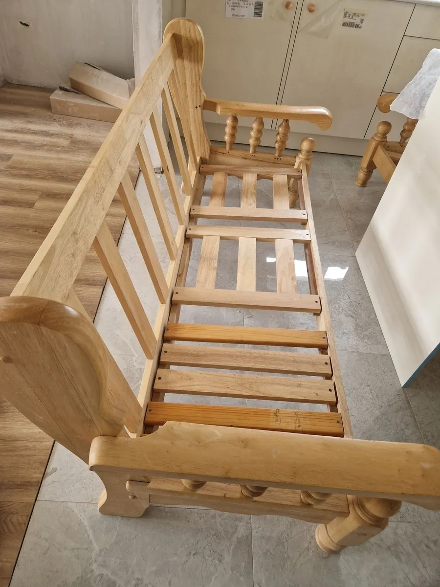 3  Piece suite. Solid pine. - Image 4