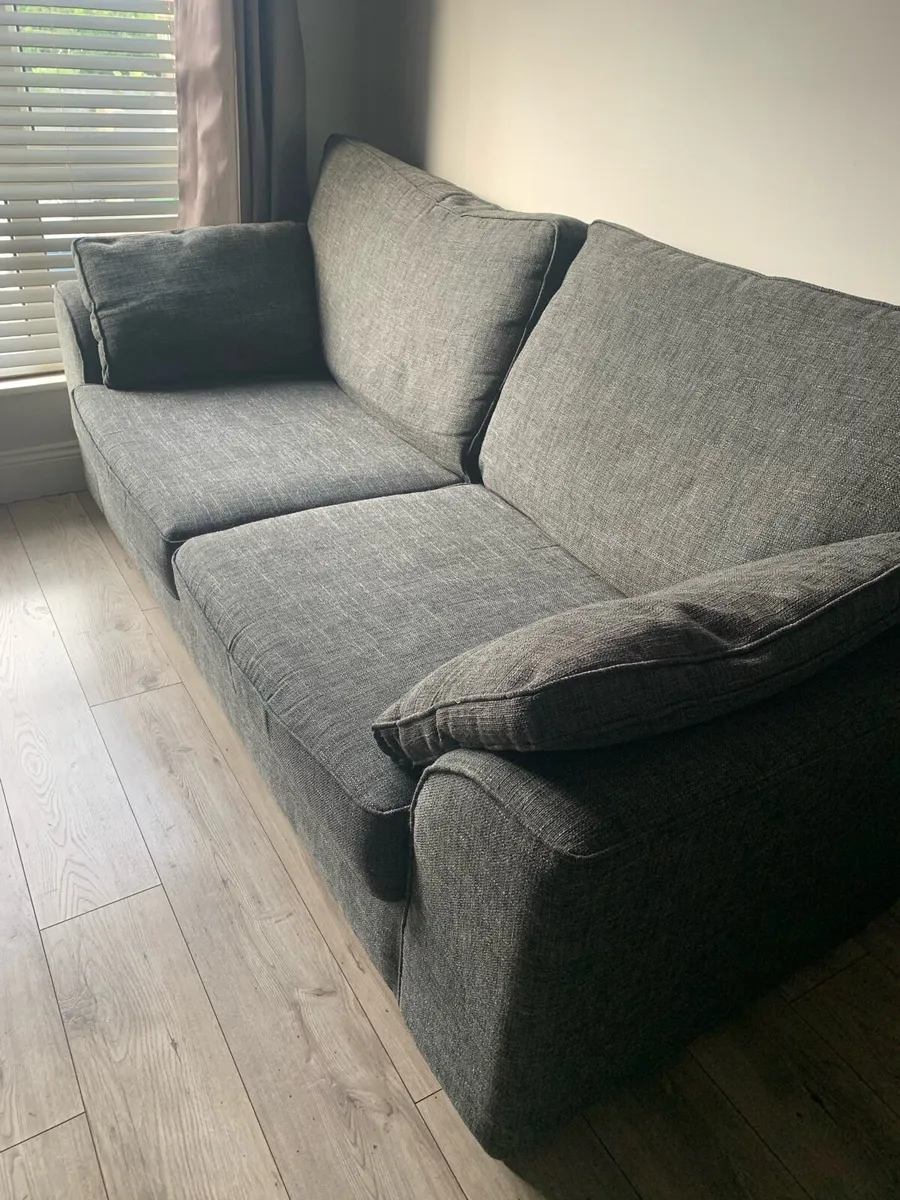 Sofa with storage and armchair - Image 2