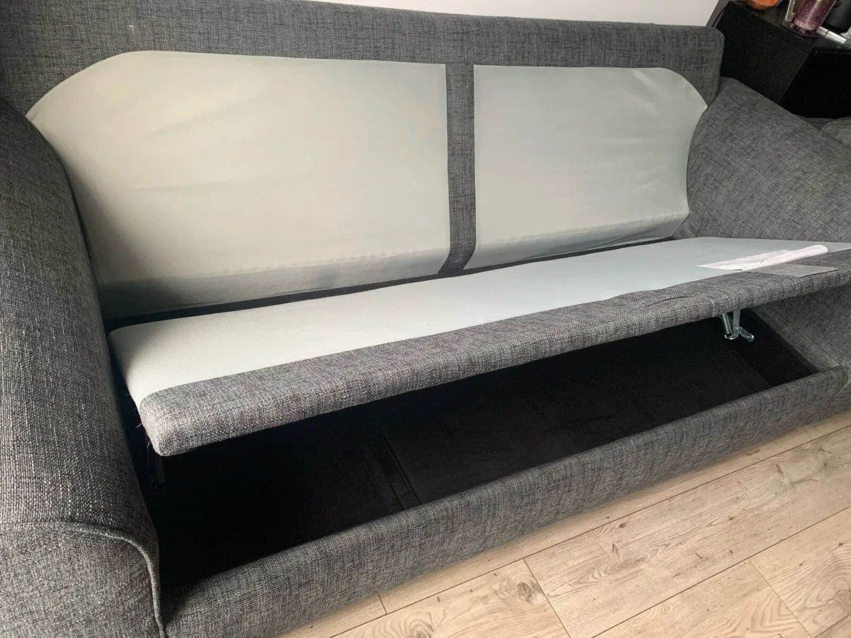 Sofa with storage and armchair - Image 4