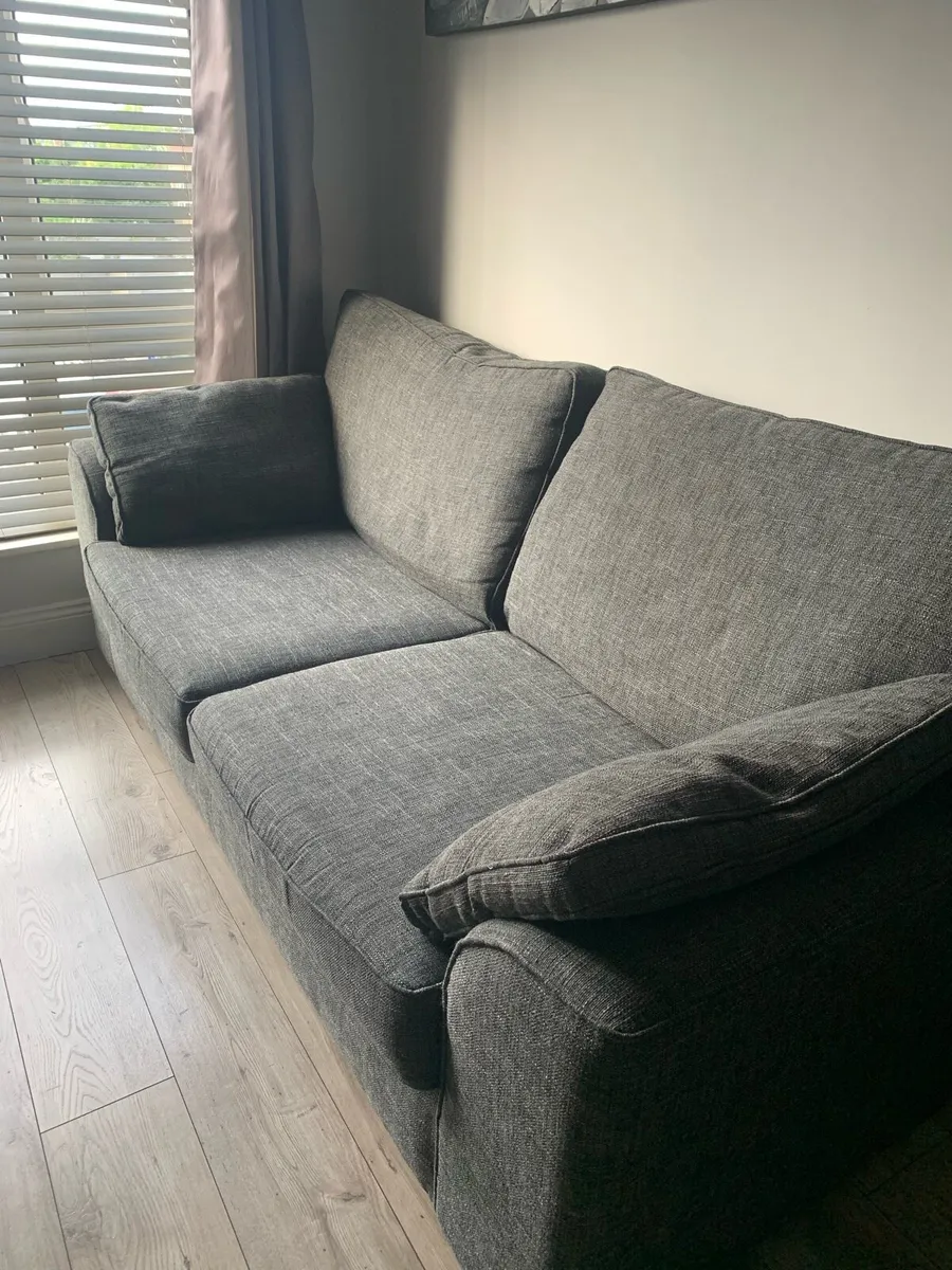 Sofa with storage and armchair - Image 1