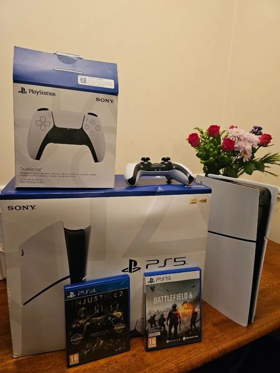PS5 Slim Disc 2TB Bundle (Inc. Crucial 1TB SSD & 2 Games) - Boxed - Image 2