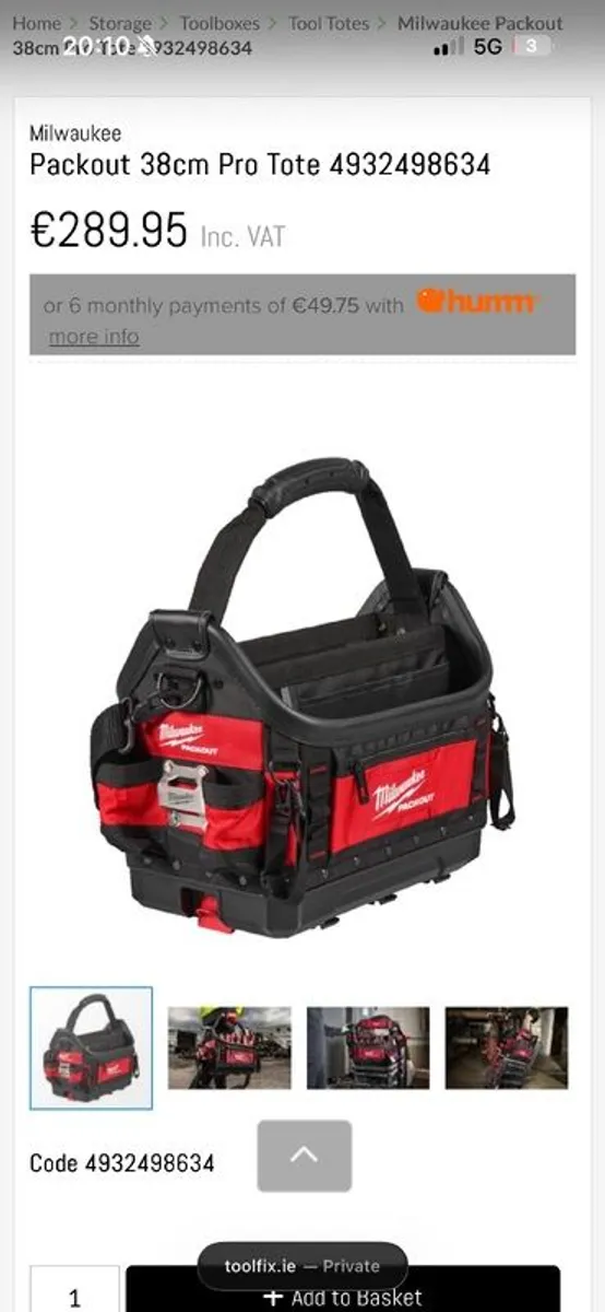 milwaukee packout pro tote - Image 1