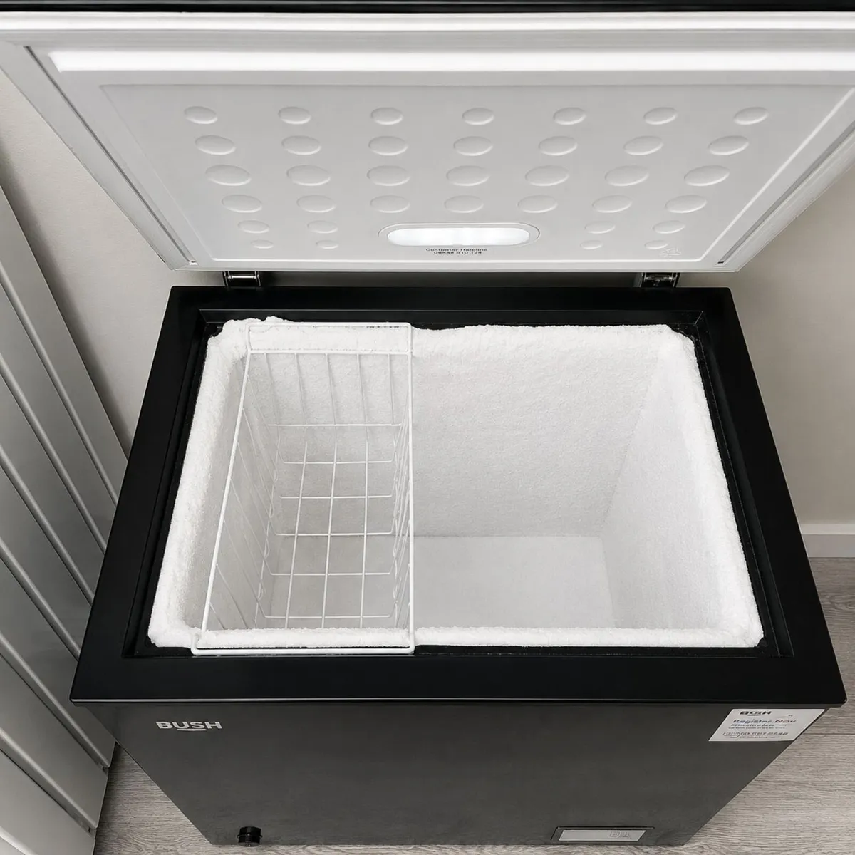 Bush Chest Freezer - BECFB142L - Black - Full Work - Image 2