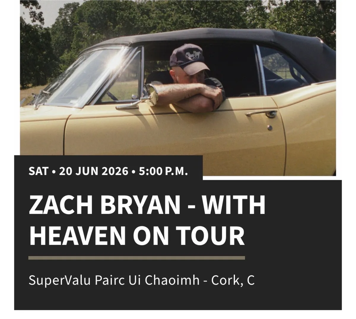 Zach Bryan Ticket