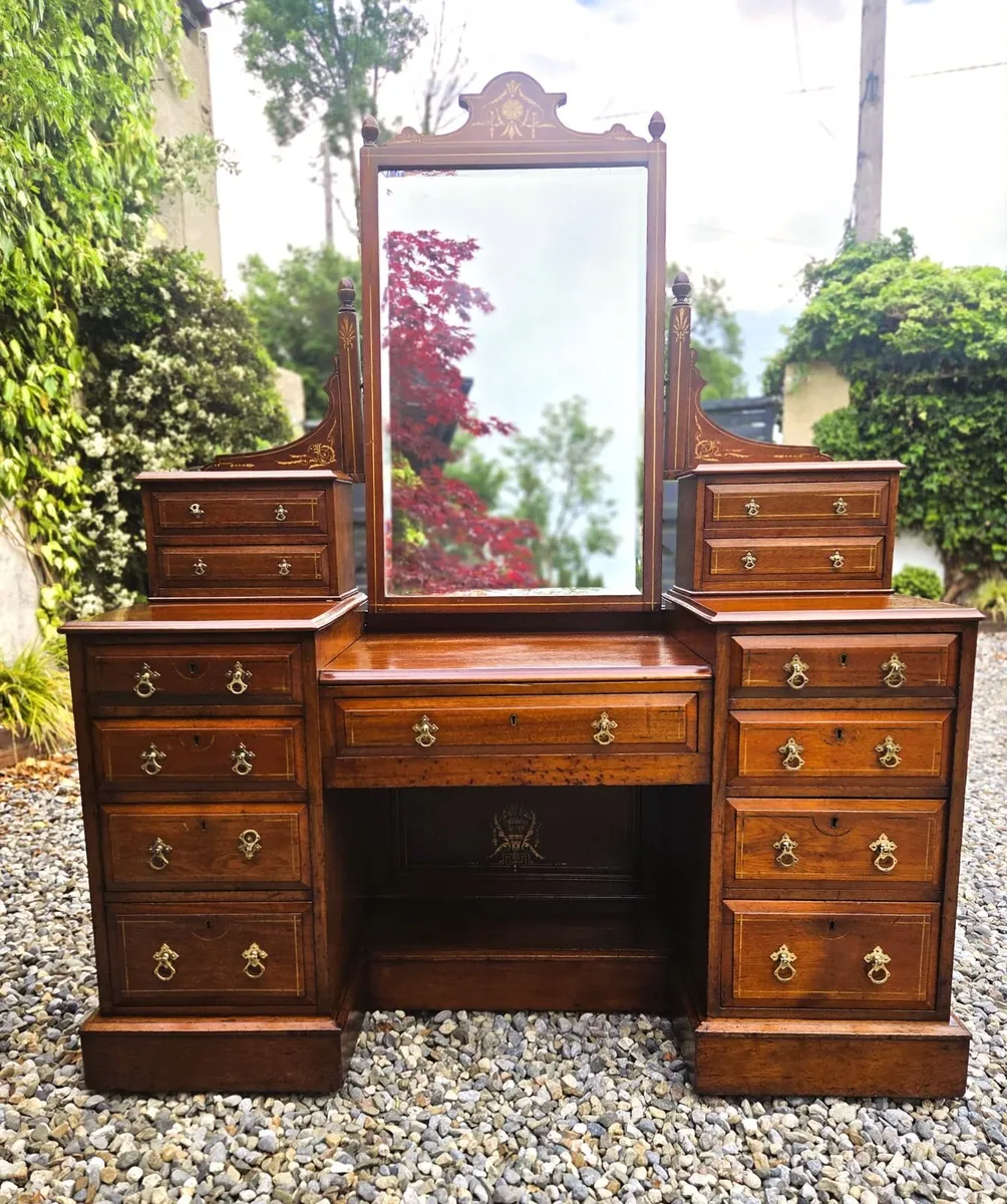 Edwardian Mahogany Dressing Table- Circa 1905 - Image 2