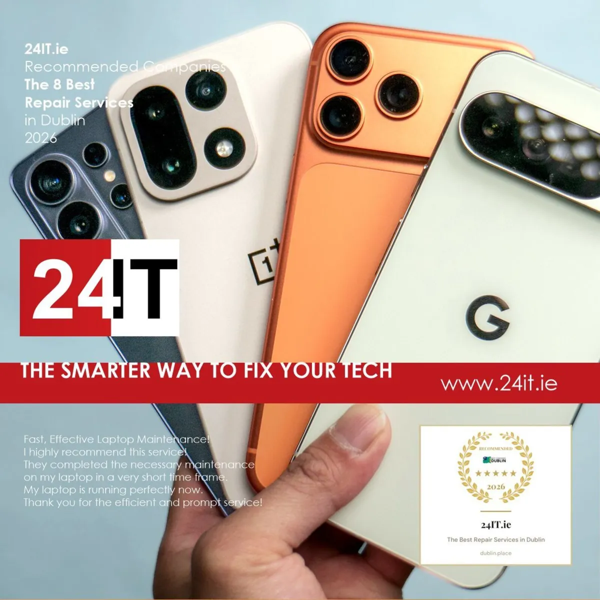24IT.ie ✔ Phone Repairs at Great Prices in Dublin! - Image 1