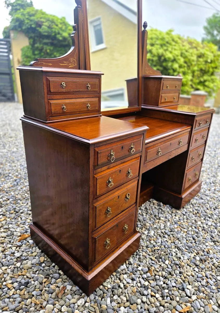 Edwardian Mahogany Dressing Table- Circa 1905 - Image 3
