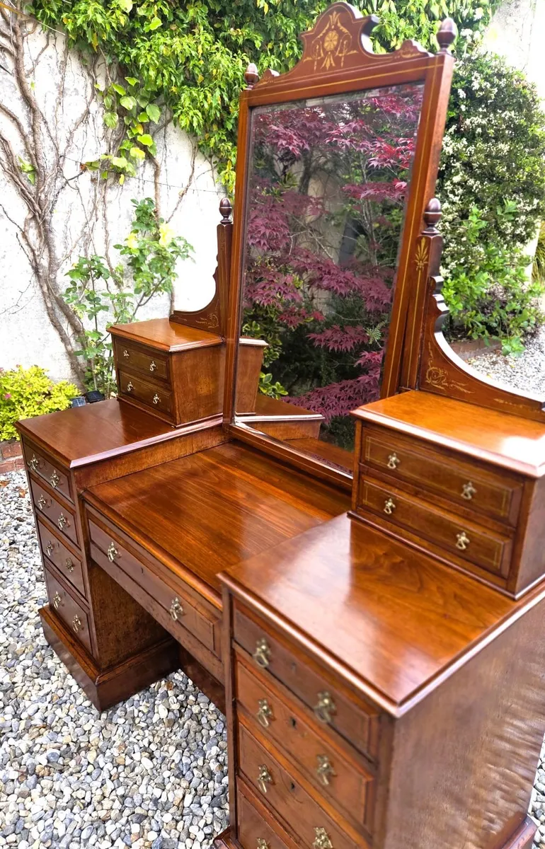 Edwardian Mahogany Dressing Table- Circa 1905 - Image 4