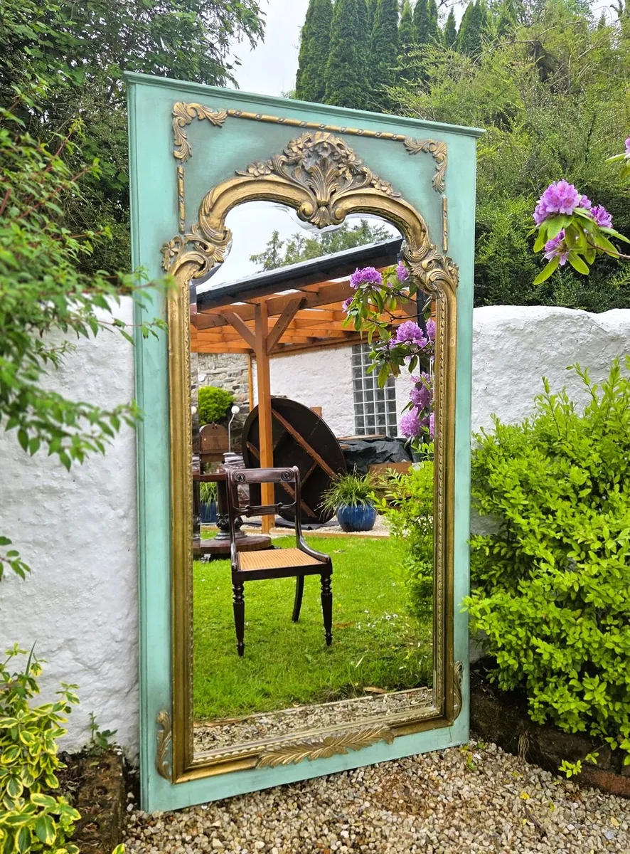 Large French Provincial Type Mirror - Image 1