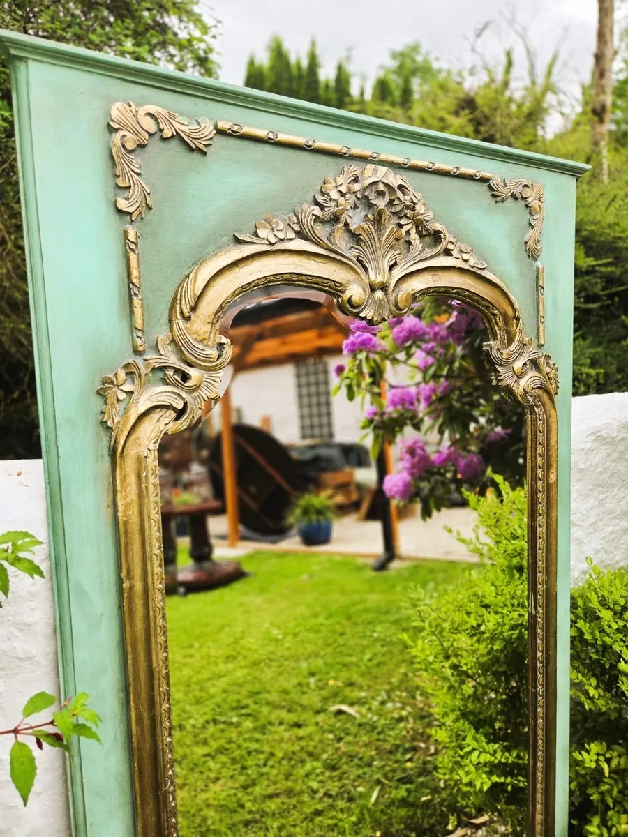 Large French Provincial Type Mirror - Image 2