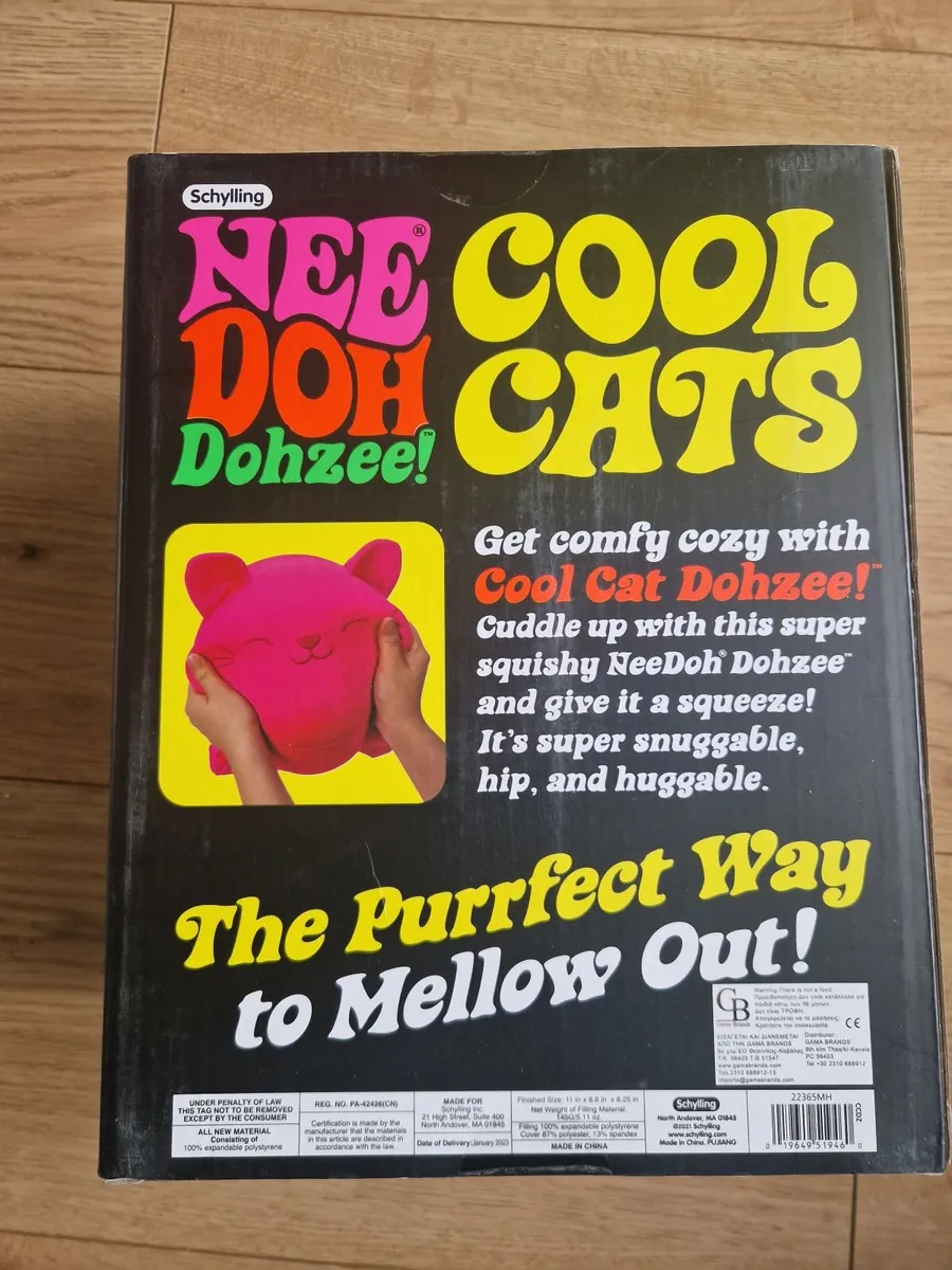 Needoh Dohzee Cool Cats LARGE Squishy - Image 4