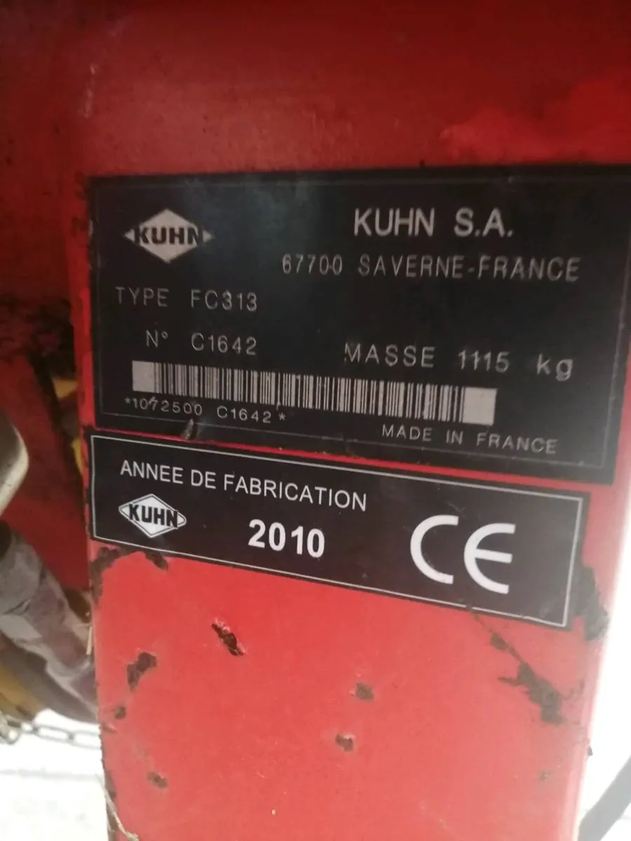 Kuhn fc313 10ft mower - Image 1