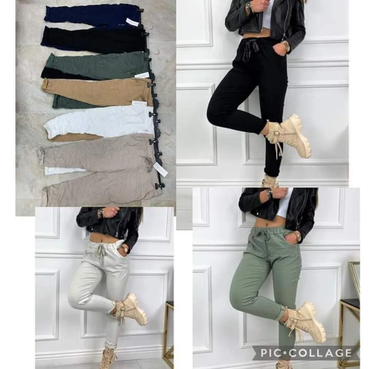 ladies italian stretch trousers 10/18 - Image 4