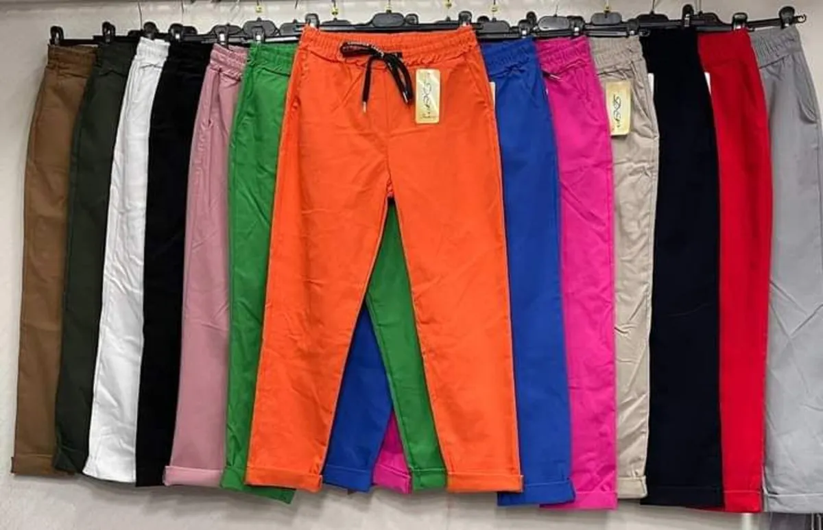 ladies italian stretch trousers 10/18 - Image 1