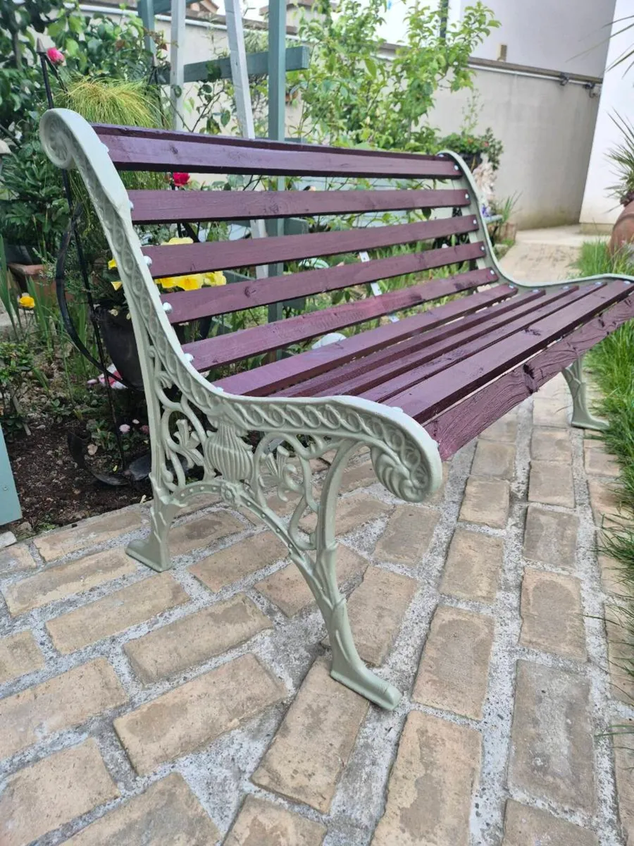 Garden bench cast iron - Image 1
