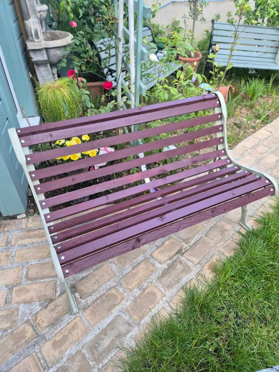 Garden bench cast iron - Image 2