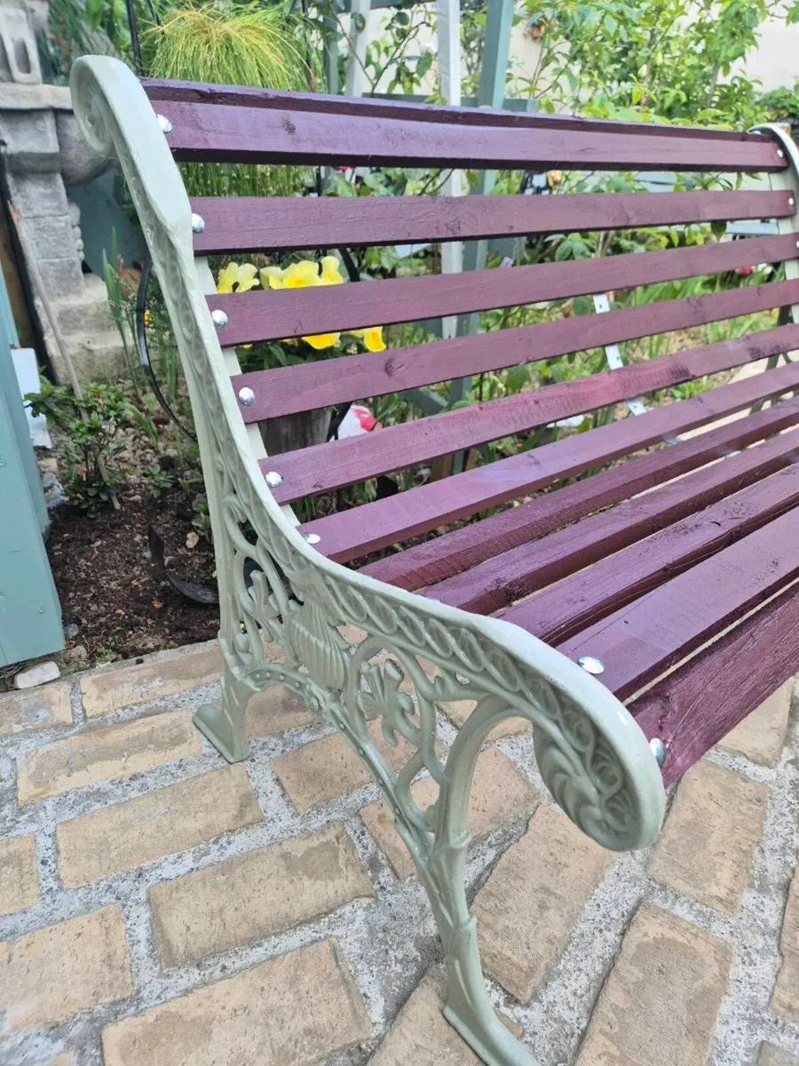 Garden bench cast iron - Image 3