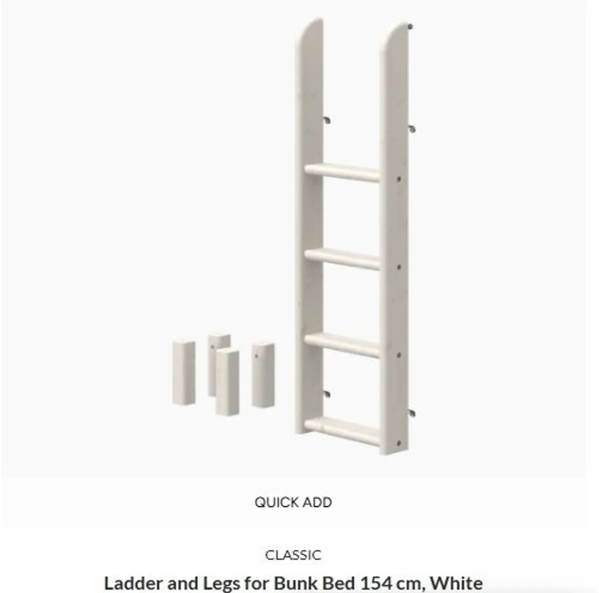 Flexa bed hi legs and ladders - Image 3