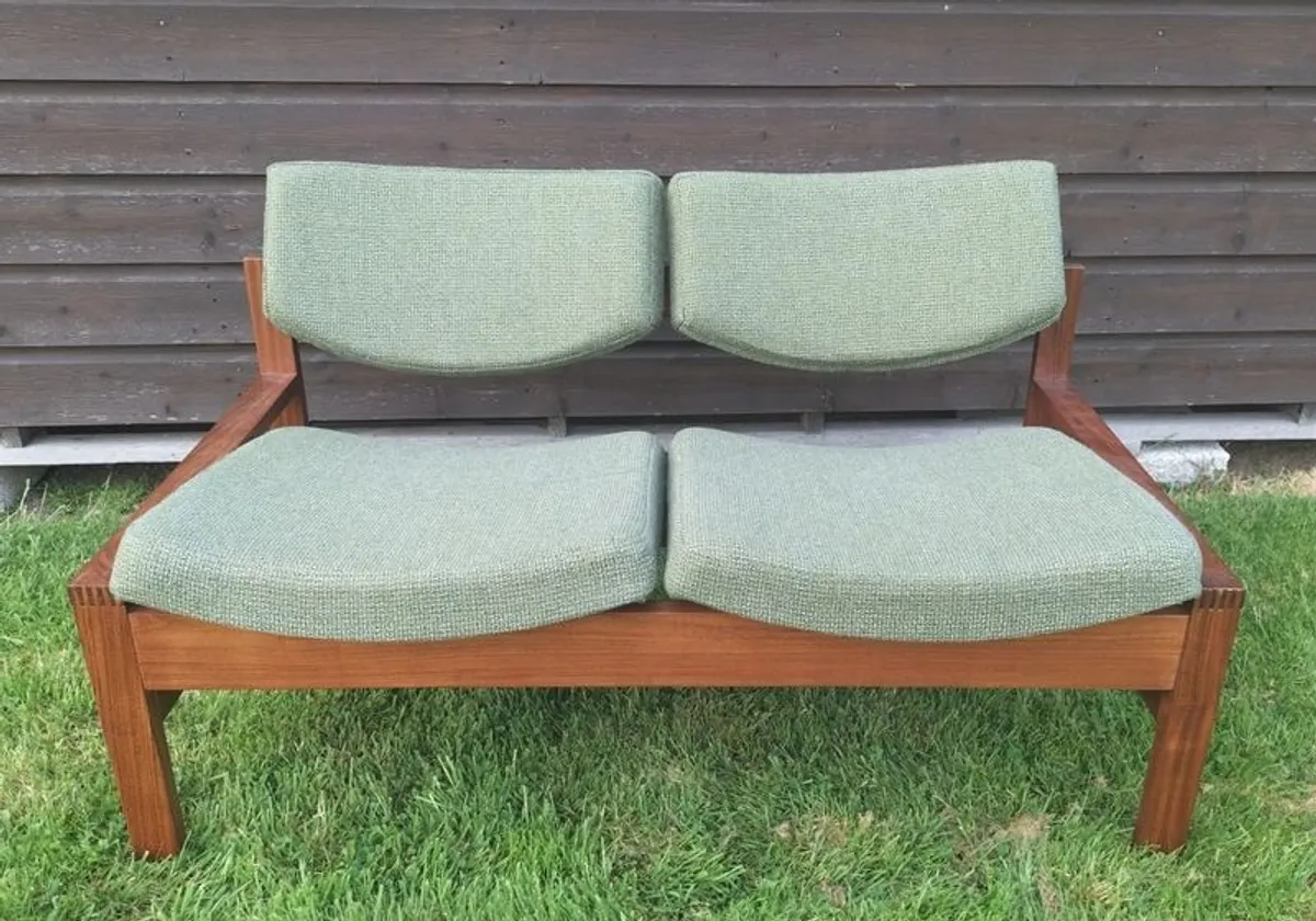 Mid Century Vintage Crannac Bunbeg Two Seater Settee - Image 1