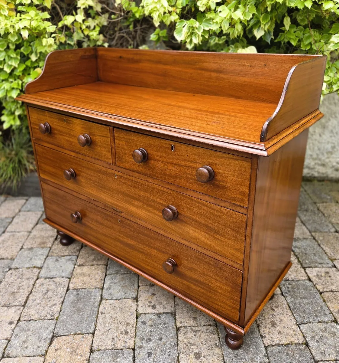Victorian Gallery Back Chest- Circa 1860 - Image 1