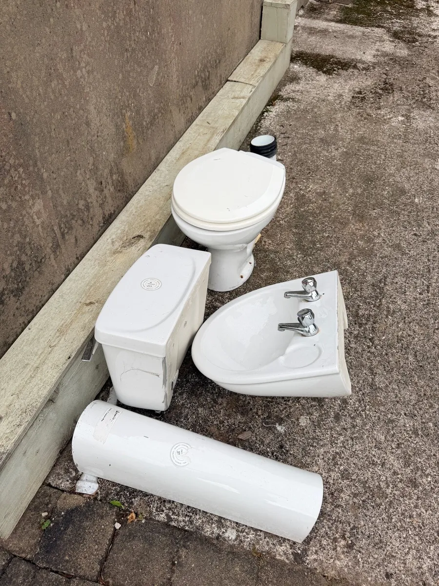 Toilet and sink