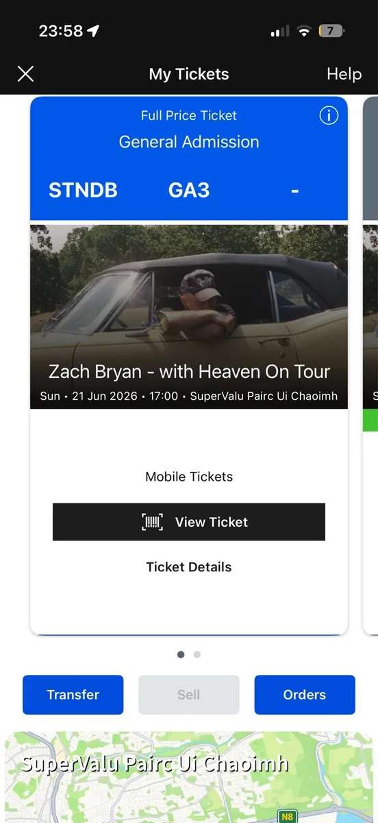 Zach Bryan Ticket
