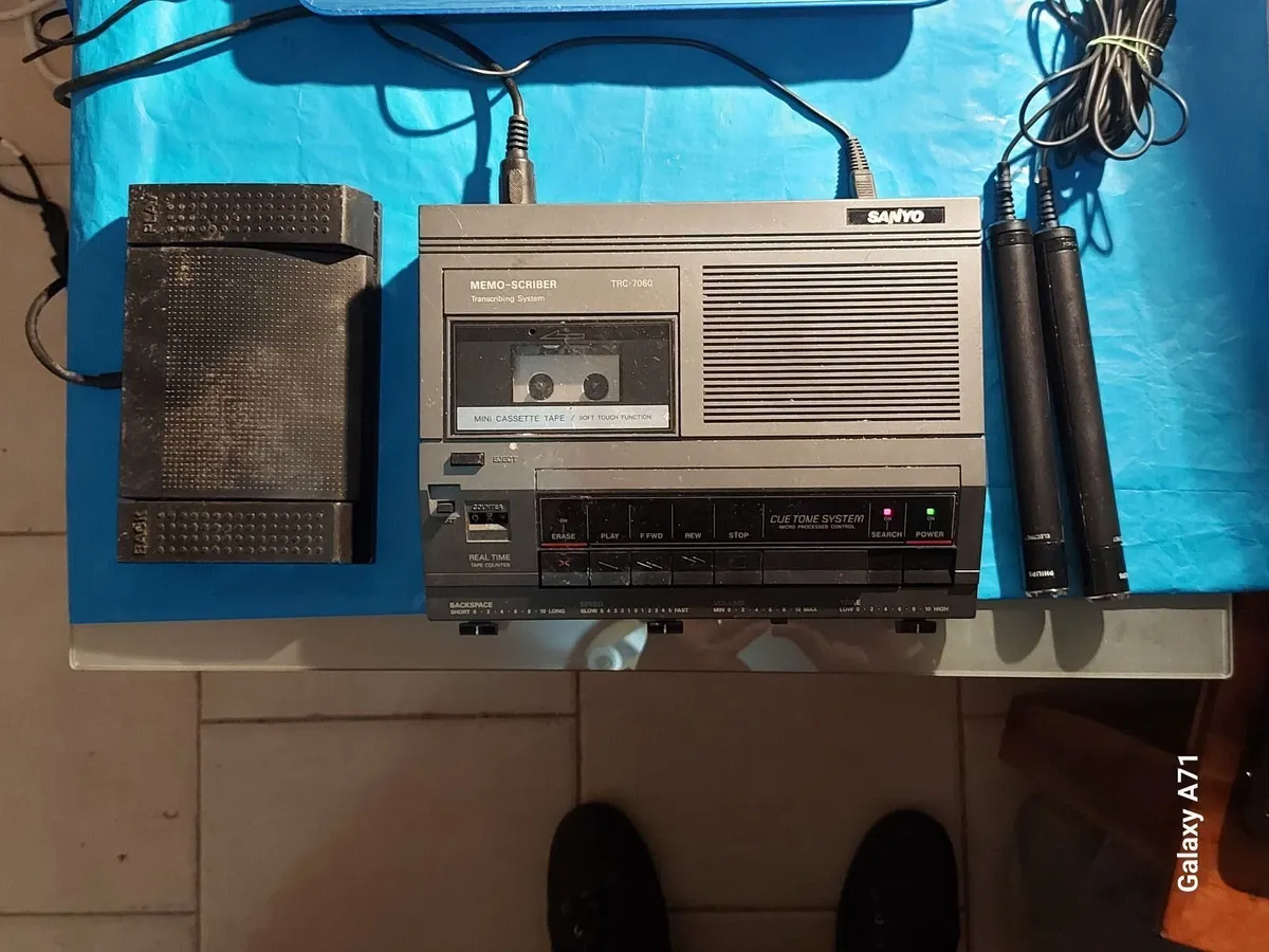 SANYO Dictaphone Tape Recorder Player, TRC-7060 - Image 1