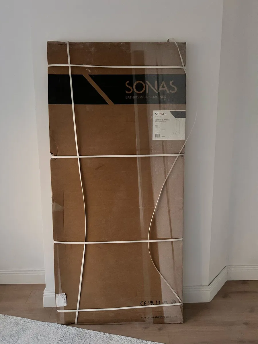 Sonas Shower door 900mm - brushed nickel - Image 2