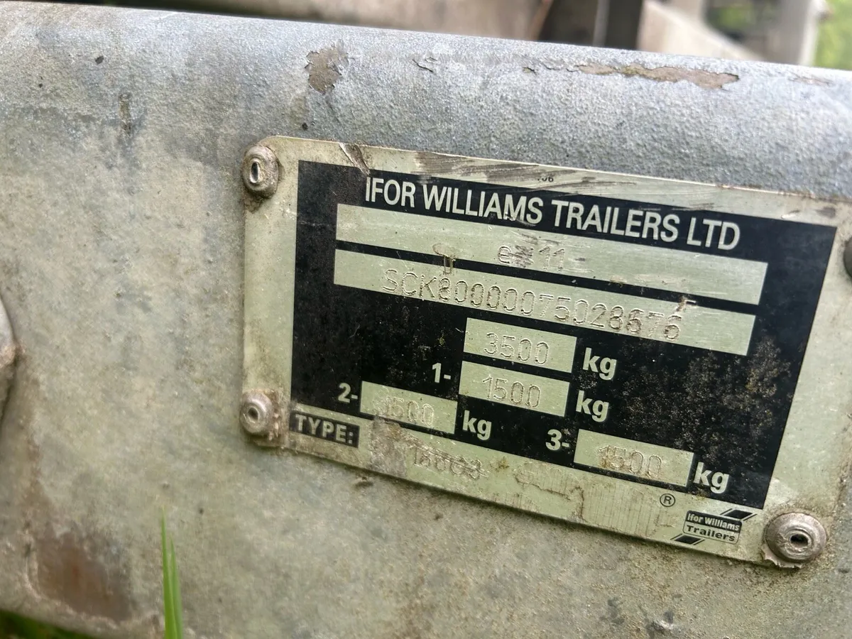 Ivor Williams 18ft flat trailer tri axle - Image 3