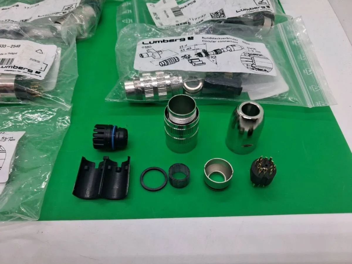 Postage - 9 x Lumberg 0332 06 Circular Connector - Image 2