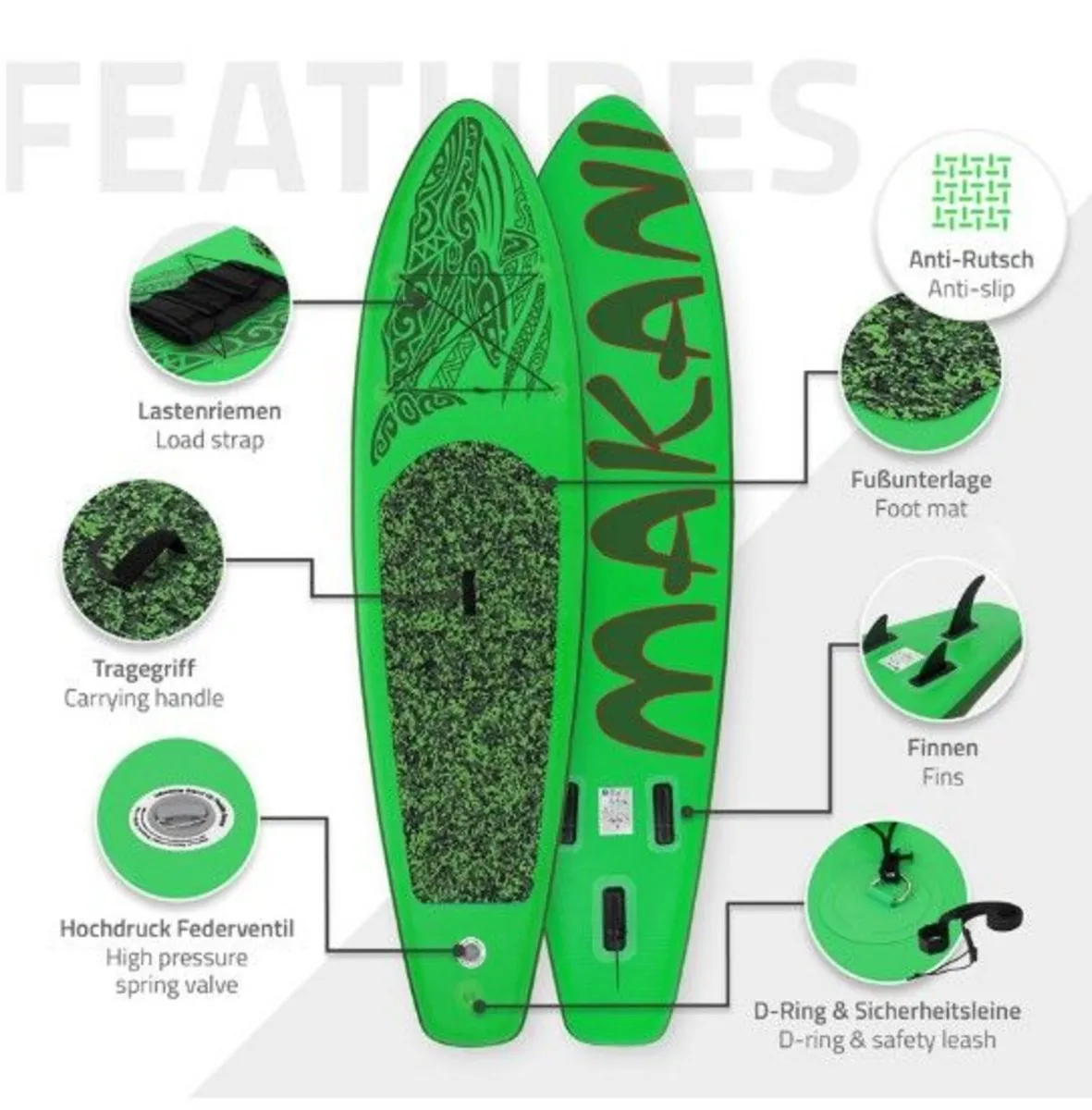 Inflatable Stand Up Paddle Board Set 320cm All-Rou - Image 3