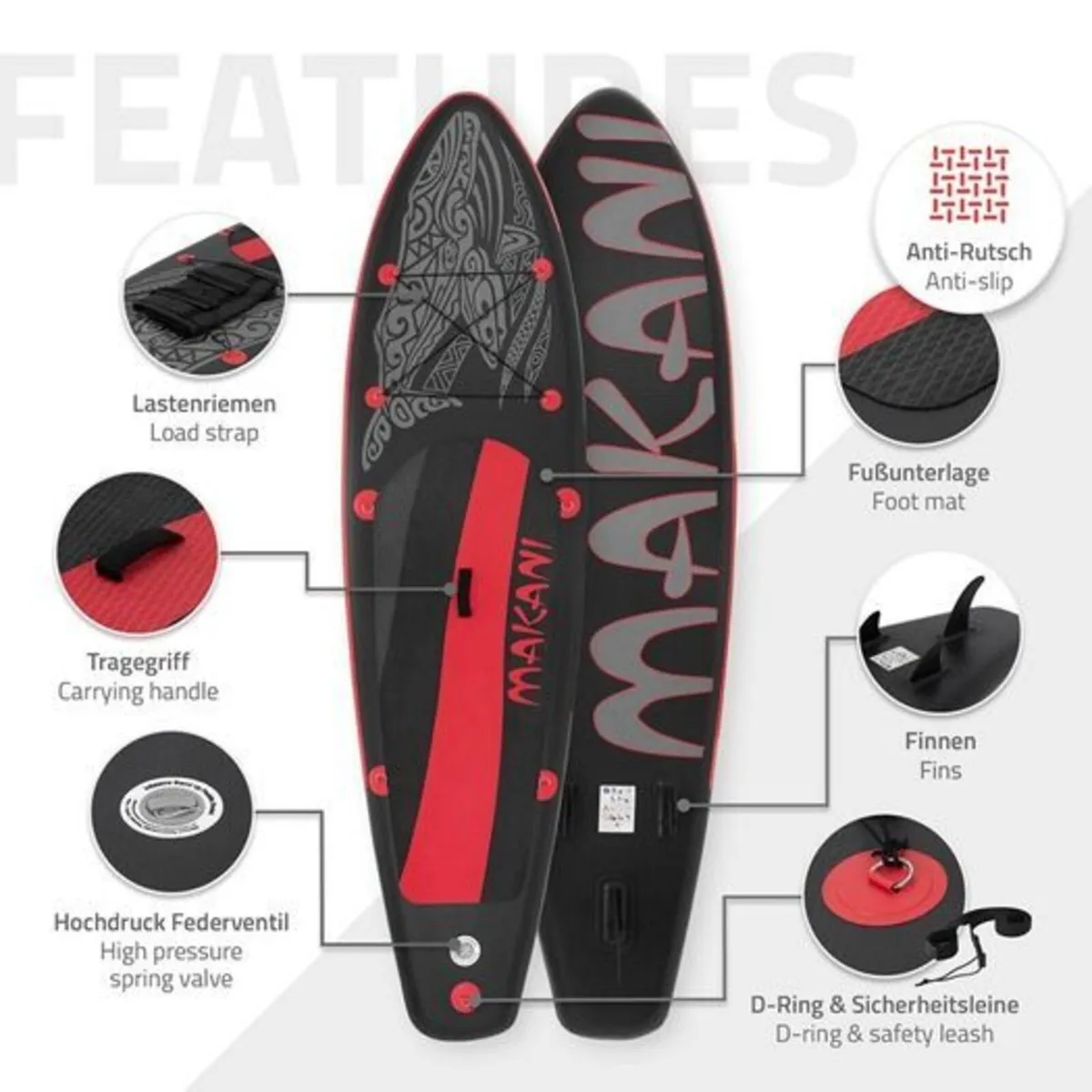 Inflatable Stand Up Paddle Board Set 320cm Complet - Image 3