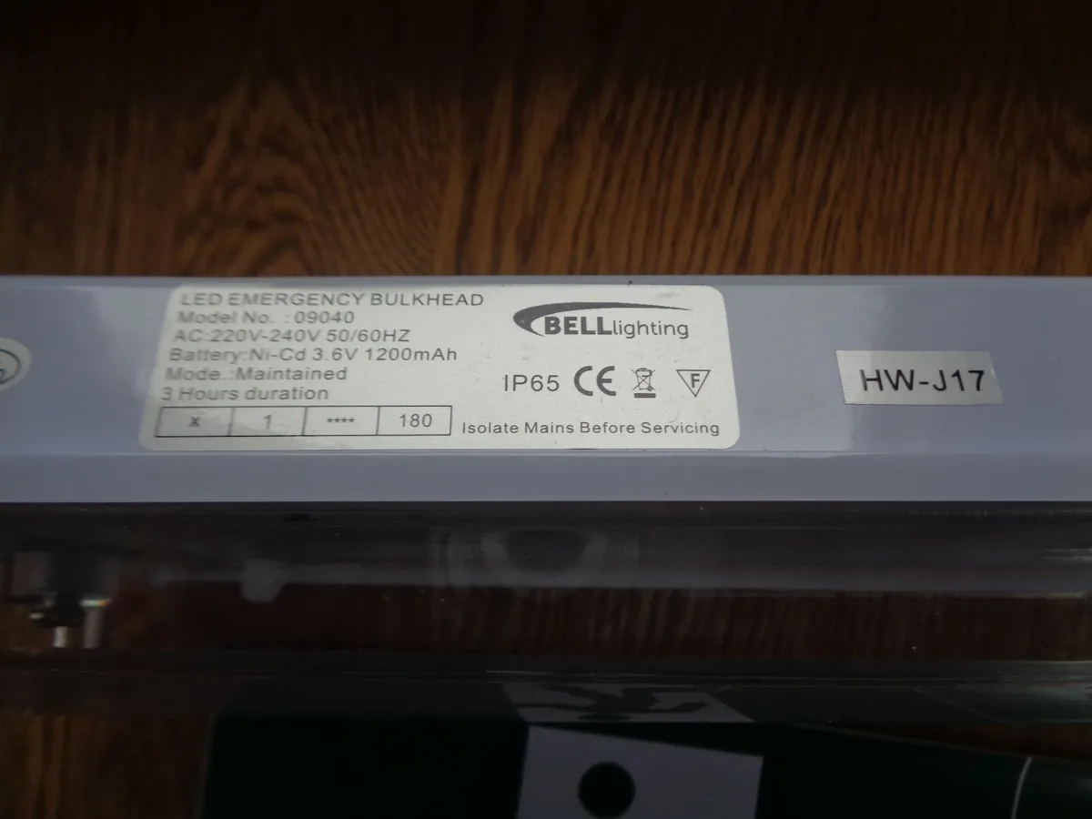 LED Emergency Bulkhead Light Fitting for Sale - Image 2