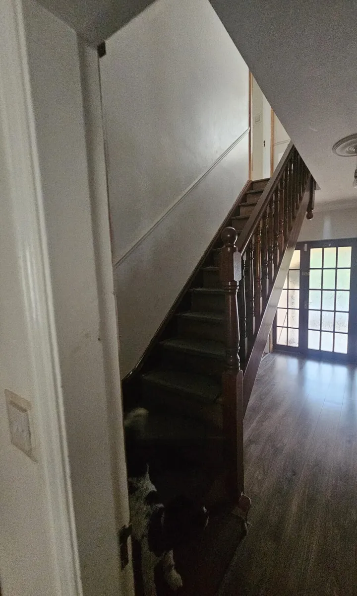 Solid teak stairs