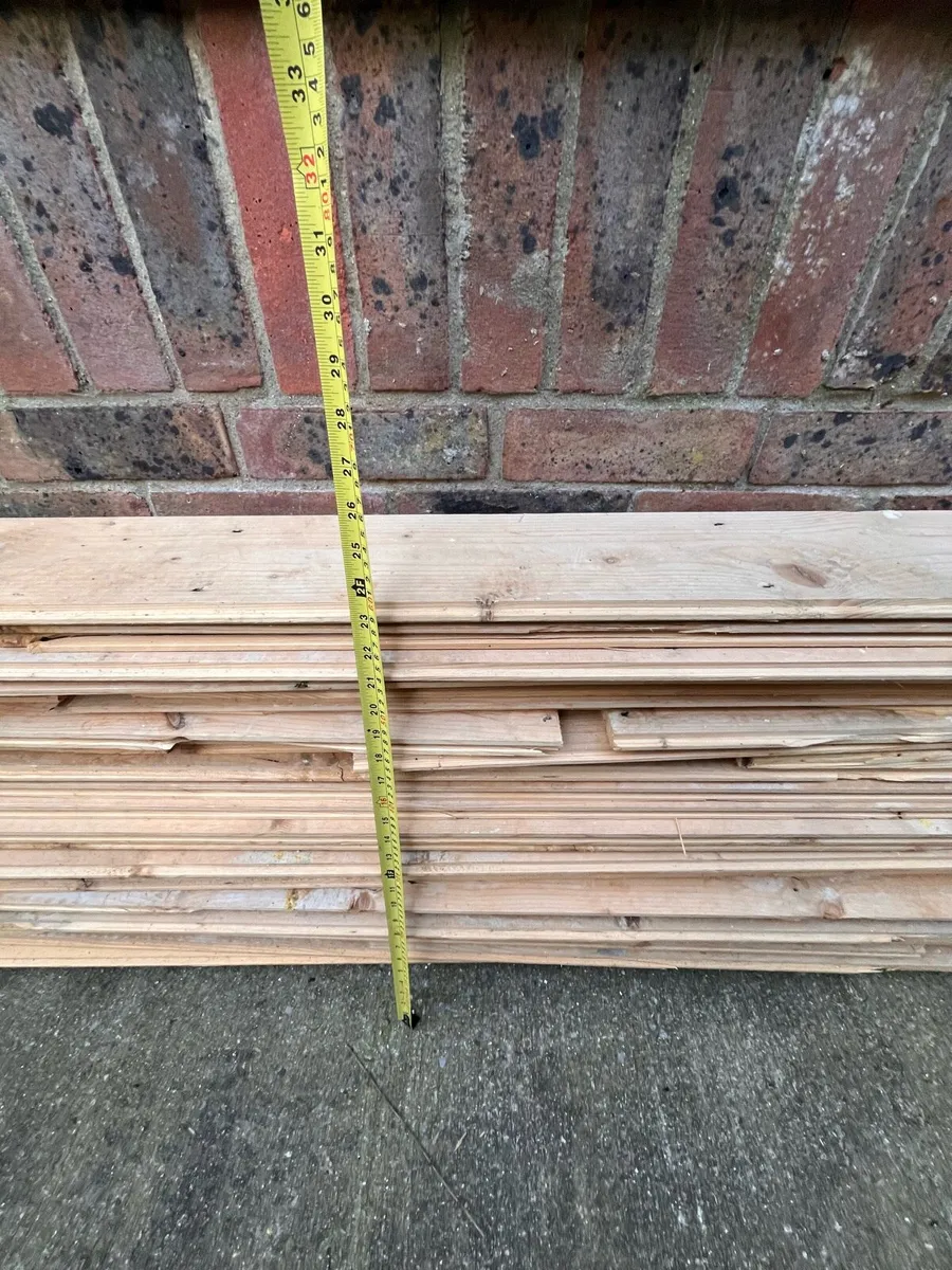 Old pine floor boards - Image 2