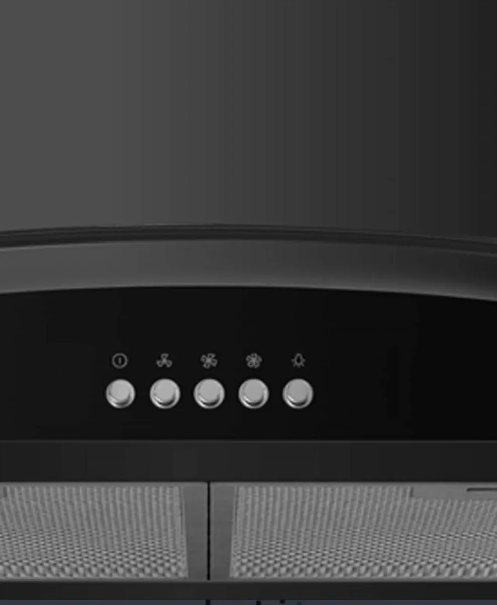 90cm Black ElectriQ Cooker Hood - Image 2