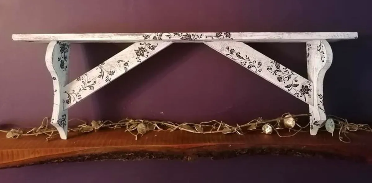 Rustic Floating Stove Mantle / Shelf - Image 1
